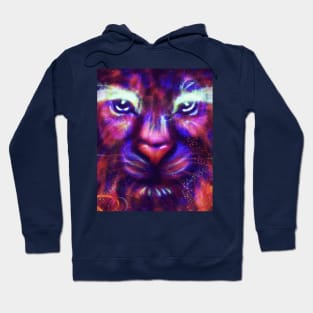 Purple Galaxy Lion Hoodie